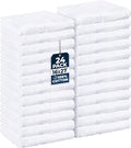Utopia Towels, Salon Towel, Pack of 24, 16 by 27 Inches, Highly Absorbent Cotton Towels for Hand, Gym, Beauty, Spa, and Home Hair Care, White