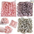 3 Pcs Soap Bar Loofah, 2 in 1 Bar Soap Loofah Pouch Can Hold Soap Effective Exfoliation for Bathing (Khaki + Coffee + Pink)