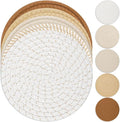 Trivet Mats Set for Hot Dishes, 5 Heat Resistant Pot Holders for Kitchen, Home Essentials, Anti Stain Hot Pads for Hot pots and Pans, Fall Decorations for Home, 7 Inches(Brown)