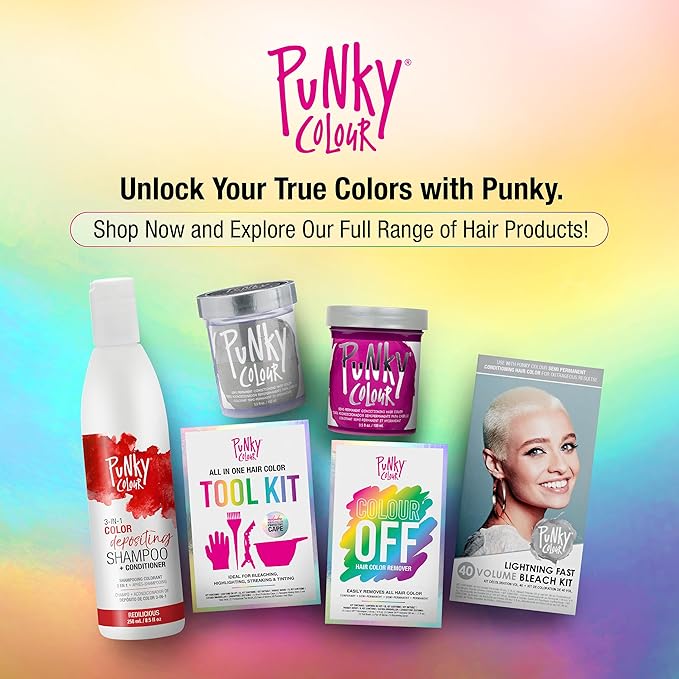 Punky Colour Colour Off Hair Color Remover Kit for Temporary, Semi Permanent & Permanent Color with Intrabond Hair Repairing Complex Mask