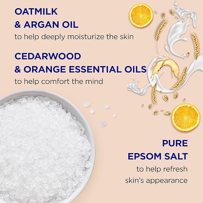 Dr Teal's Epsom Salt Magnesium Soak, Soothe & Comfort with Oat Milk & Argan Oil, 3 lbs (Pack of 2)