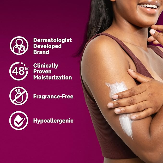 Lubriderm Advanced Therapy Fragrance Free Moisturizing Hand & Body Lotion + Pro-Ceramide, Intense Hydration for Itchy, Extra Dry, & Sensitive Skin, Non-Greasy, Hypoallergenic, 24 fl. oz