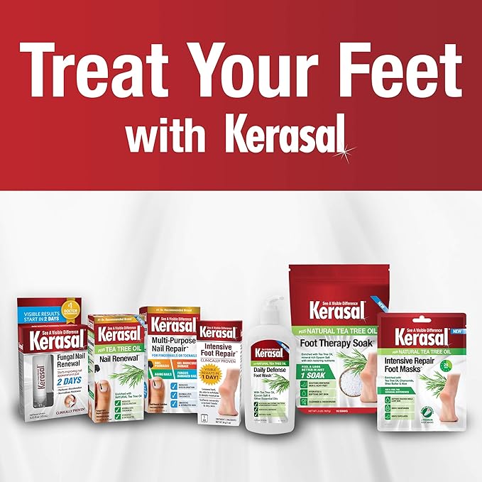Kerasal Daily Defense Foot Wash Daily Cleanser for Feet, 12 Ounce (Pack of 2)