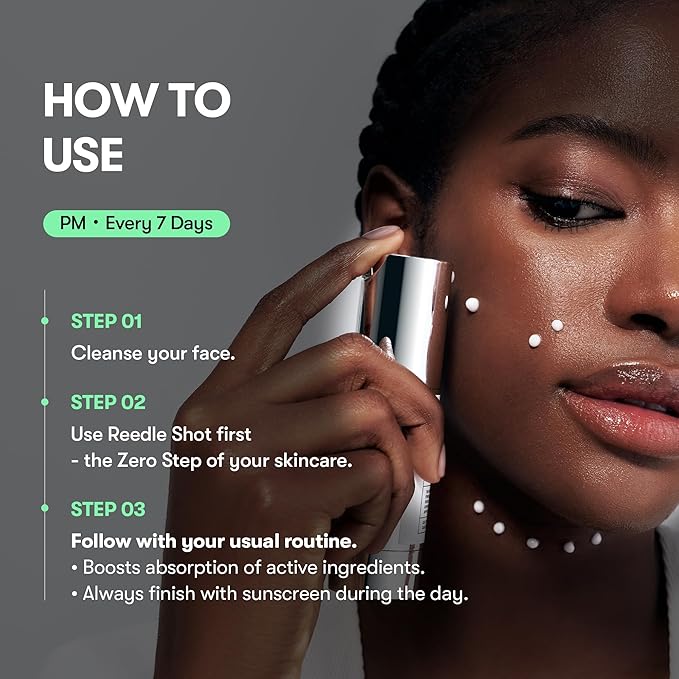 VT COSMETICS CICA Reedle Shot 700, Spicule Microneedling Serum for Pore Care&Exfoliation, Exosome&Centella Asiatica for Glass Skin, Acne&Blemish Care, Korean Liquid Skin Booster (1 Fl Oz / 30ml)