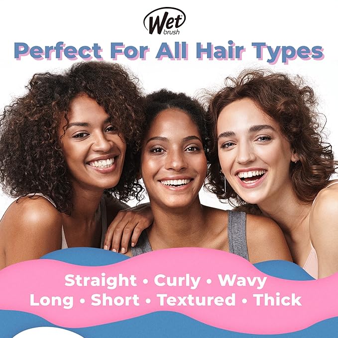 Wet Brush Original Detangler Brush - Zebra, Safari - All Hair Types - Ultra-Soft Bristles Glide Through Tangles with Ease - Pain-Free Comb for Men, Women, Boys & Girls (Pack of 2)