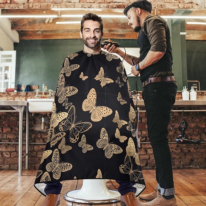 visesunny Professional Barber Cape Polyester Hair Cutting Salon Cape Apron Anti-Static Beard Bib