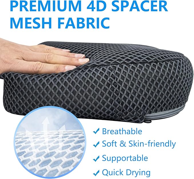 REEZEIVI Hot Tub Booster Seat for Adults,5 Inch Thick SPA Cushion,Weighted Hot Tub Cushion with Non-Slip Bottom,Quick Dry Spa seat,Washable 3D Mesh,Inflatable Hot Tub,Pool, Bathtub(Grey Green)