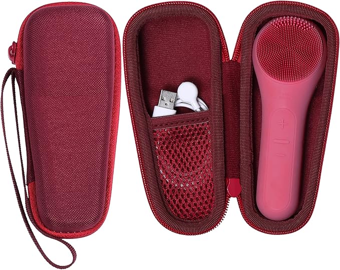 co2CREA Hard Carrying Case Compatible with NågraCoola CLIE 2 1 Sonic Facial Cleansing Brush (Berry)