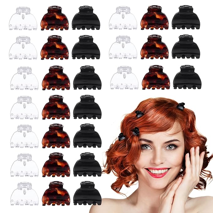 Small Claw Clips, Value Pack Of Durable Hair Clips Small Hair Clips for All Hair Types, Professional Quality Hair Accessories, Styling Sectioning for Women (30)