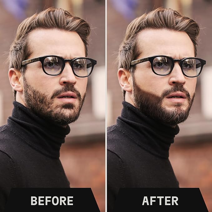Striking Viking Beard Pencil Filler For Men - Jet Black, 2 Pack - Temporary Beard Dye - Waterproof Sweatproof Long Wear Beard Filler Pen for Touchups & Gap Contouring - Enhances Facial Hair