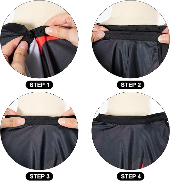 Hair Cutting Kit - Black Hair Cutting Barber Cape Professional Nylon Waterproof Chemical Salon Color Cape for hair stylist, 62" x 54"