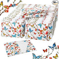 Geyee 50 Packs Tissue Travel Size Facial Paper Napkins Travel Packs Disposable Pocket Tissues for Wedding Guest Traveling School Purse Home Supplies, 500 Sheets 3 Ply(Butterfly)