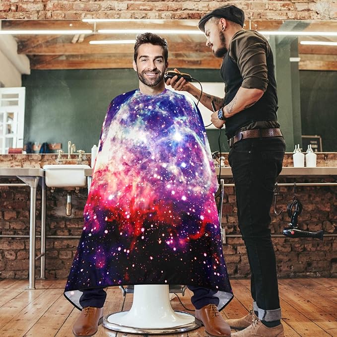 visesunny Professional Barber Cape Polyester Hair Cutting Salon Cape Apron Anti-Static Beard Bib Grooming Apron