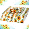 Geyee 50 Packs Tissue Travel Size Facial Paper Napkins Travel Packs Disposable Pocket Tissues for Wedding Guest Traveling School Purse Home Supplies, 500 Sheets 3 Ply(Sunflower)
