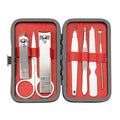 Manicure Set Nail Clippers Pedicure Kit,7 In 1 Pieces Stainless Steel Manicure Kit,Easter Basket Stuffers,Personal Care Manicure Pedicure Set,Nail Care Tools Luxurious Travel Case Sliver
