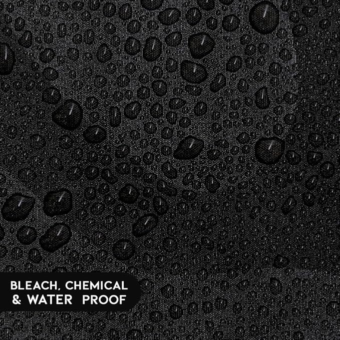 Betty Dain Bleach-proof All Purpose Styling Cape, Material Defends Against Bleach Stains, Color Proof, Chemical Proof, Waterproof, Lightweight Embossed Nylon, Black