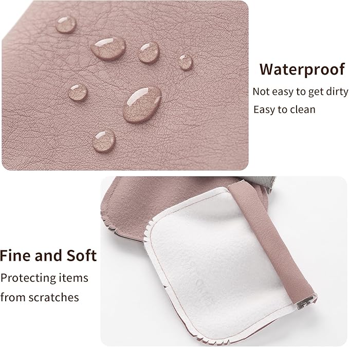 RIGHT AWAY 2 PCS Small Makeup Bag for Purse,Mini Cosmetic Organizer Make Up Bag for Women,Squeeze Coin Purse Pouch,Portable Tiny Makeup Pouches for Cosmetic Accessories,Lipstick, Jewelry, Card, Coins