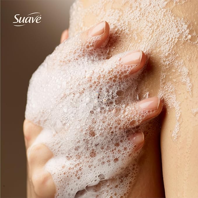Suave Ocean Breeze Moisturizing Body Wash with Glycerin & Vitamin E, Hydrating Formula For Soft, Smooth Skin, Long Lasting Fragrance, 18 FL OZ, 6 Count