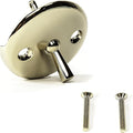 PermaFLOW PF WaterWorks PF0960-PBBath Tub/Bathtub Drain Trip Lever Overflow Face Plate with Matching Screw for Waste and OverflowPolished Brass