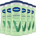 Vaseline Soothing Hydration 6-Pack – Intensive Care Moisturizing Hand and Body Lotion with Aloe, Ultra-Hydrating Lipids, 48 Hours of Moisture, 10 Oz Ea