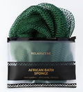 African Net Sponge Authentic - Exfoliating Back Scrub Bath Sponge with Knots - Afro Scrub Body Scrubber Exfoliator Washcloth - African Body Care Daily Use Shower Essentials