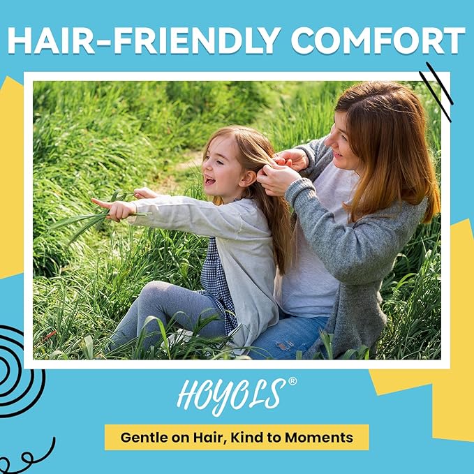 HOYOLS Black Elastic Hair Ties Rubber Bands Mini Polyband Soft Ponytail Holder for Kids Baby Girls TPU Pack 1500
