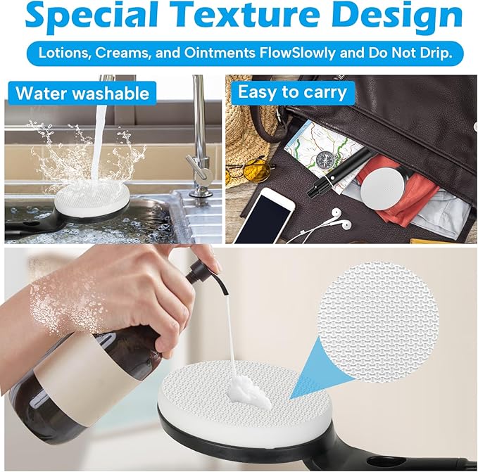 Lotion Applicator for Back, 25.7” Telescopic Back Lotion Applicator, Easy Reach and Washable, Back Self Tanner Applicator