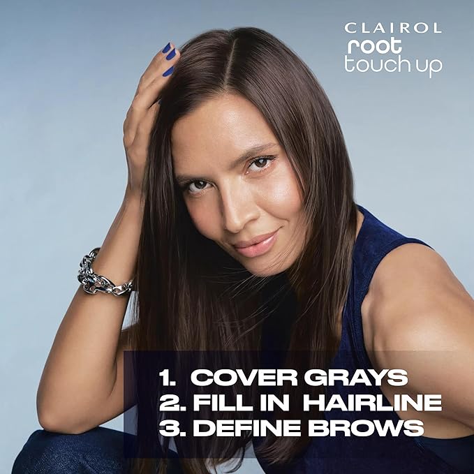 Clairol Root Touch-Up Temporary Concealing Powder, Black Hair Color, Pack of 1