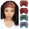 DRESHOW 4 Pack Turban Headbands for Women Wide Vintage Head Wraps Knotted Cute Hair Band Accessories