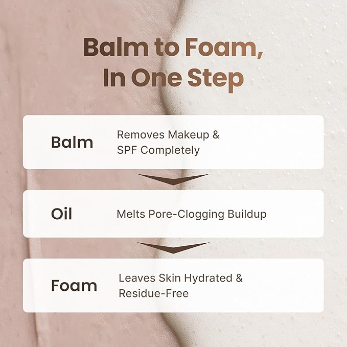 [PODL] Balm to Foam Cleanser for Makeup & Sunscreen Removal | Deep Cleansing Face Wash | Exfoliating Pore Care Sebum Control Moisture Balance | Vegan Zero Irritation | Korean Skincare 4.39 fl oz