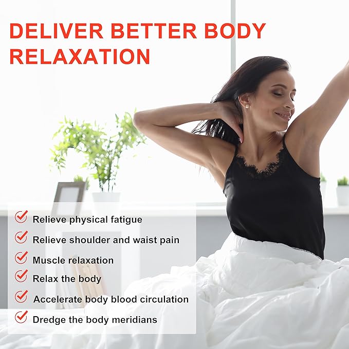 Elitzia Handheld Deep Tissue Massager with Heat - 3 Speed for Pain Relief, Promotes Blood Circulation & Muscle Relaxation 3 Temp Settings (95°F/113°F/122°F) Body Massager ETDH010