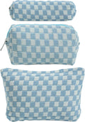 LYDZTION Makeup Bag Cosmetic Bag for Women,1Pcs Large Capacity Makeup Bags and 1Pcs Pencil Case Makeup Brushes Storage Bag Travel Toiletry Bag Organizer