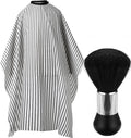 Professional Waterproof Barber Cape with Snap Closure, Hair Cutting Salon Cape Hairdressing Apron Stripe