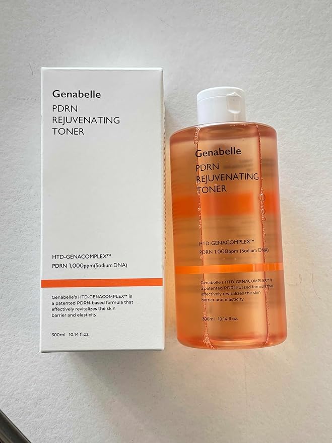Genabelle PDRN Rejuvenating Toner - Deep Hydration & Skin Barrier Support with PDRN, Panthenol, Hyaluronic Acid - Soft & Glowing Skin - 10.14 fl.oz/300ml