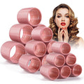 Ceramic Thermal Hair Rollers Set for Women,18 Pcs Curlers No Heat for Blowout Look,Large Self Grip Heatless Hair Rollers for Long Medium Short,Hair Styling Tool