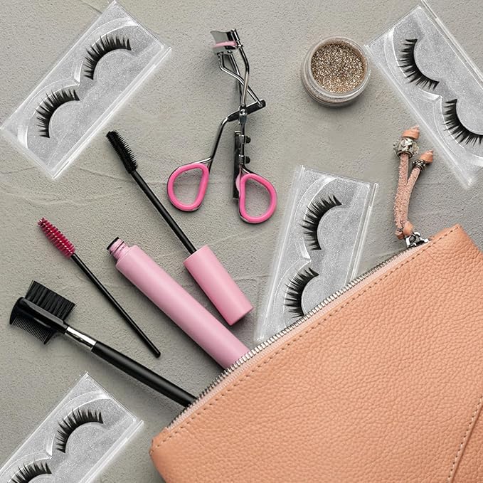 Empty Lash Boxes,30 Pack False Eyelash Packaging Customizable Lash Cases Bulk Eyelash Storage,Lash Box Packaging Eyelash Storage Containers,Premium Lash Display False Eyelash Protection (Silver)
