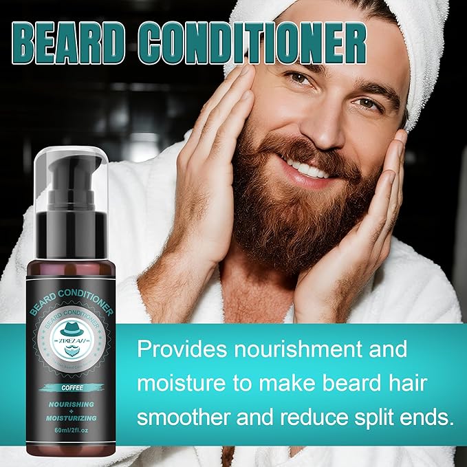 XIKEZAN Husband Dad Gifts, Coffee Beard Kit for Men Care,Cool Stuff Unique Birthday Valentines Fathers Thanksgiving Anniversary Christmas Secret Santa Basket Gift Idea for Men Him Boyfriend Grandpa