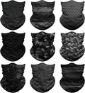 Venswell Neck Gaiter Face Mask Men Women,Seamless Bandana Rave Face Cover Scarf Mask,Balaclava,Headband, Head Wrap,Headwear