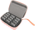 CASEMATIX Rose Gold Clipper Blade Holder - Protective Storage Case with Barber Blade Holder Foam and Hard Shell Impact-Resistant Outer