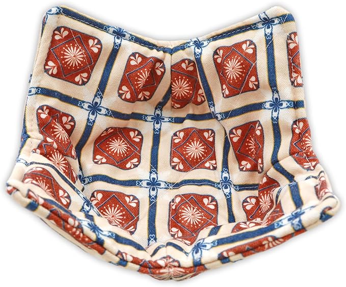 Cotton Microwavable Bowl Cozy, Microwave-Safe Hot Bowl Holders, Soup Bowl Cozy Bowl Hot Pads (V)