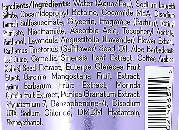 Vitabath Lavender & Chamomile Body Wash Moisturizing Bath & Shower Cleanser & Skincare Radiant Detox & Restore Nourishing Body Polish - Cruelty-Free, Paraben-Free - 12 oz