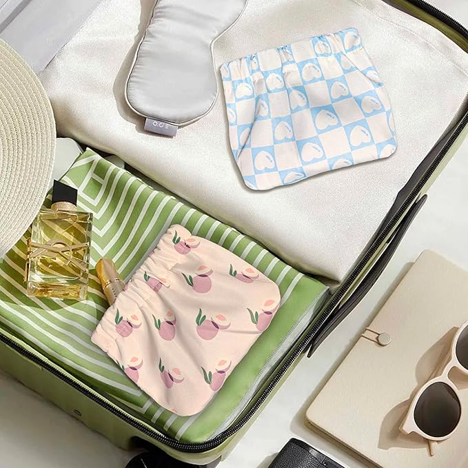 Mini Makeup Bag for Purse - 4 PCS Cosmetic Bags for Women, Waterproof Travel Bag, Lipstick Organizer