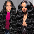 Sunelk 200 Density 13x6 Lace Front Wigs Human Hair 34 Inch Body Wave HD Lace Front Wigs Human Hair Pre Plucked Glueless Wigs Human Hair for Women 13x6 HD Lace Frontal Wig