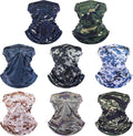 SATINIOR Summer Camo Neck Gaiter UV Protection Cooling Face Mask Sun Hood Bandanas for Men Women Sunscreen Breathable Bandana