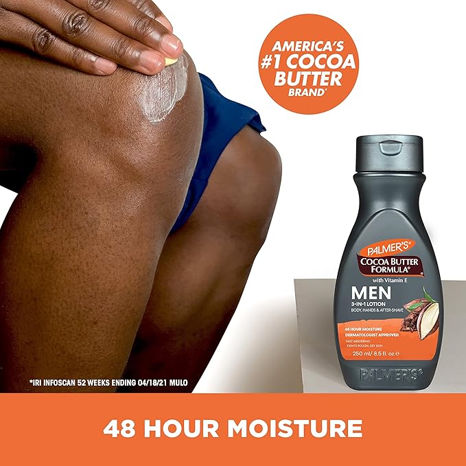Palmer's Cocoa Butter Formula Men's 3-in-1 Fast Absorbing Face & Body Lotion, 8.5 oz.