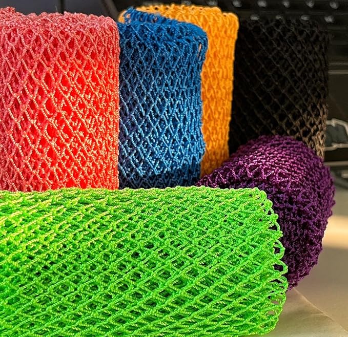 African Net Sponge Authentic, African Exfoliating Sponge Real African Net Black Owned, African Bath Sponge Back Scrubber, Body Exfoliator Shower Bath Accessories (Moss Green)