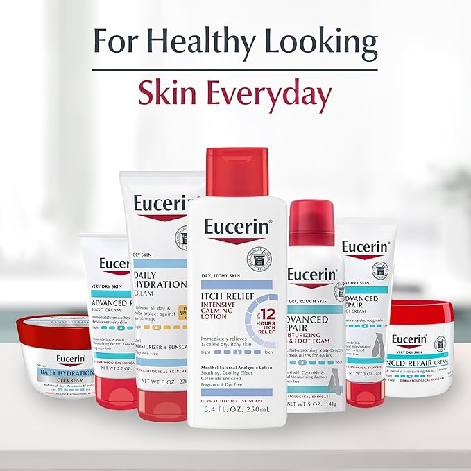 Eucerin Skin Calming Body Lotion, Natural Oatmeal Enriched Body Lotion for Dry, Itchy Skin, 16.9 fl. oz. Bottle