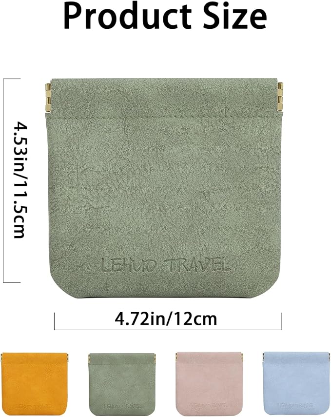 RIGHT AWAY 3 PCS Small Makeup Bag for Purse,Mini Cosmetic Organizer Make Up Bag for Women,Squeeze Coin Purse Pouch,Portable Tiny Makeup Pouches for Cosmetic Accessories,Lipstick, Jewelry, Card, Coins
