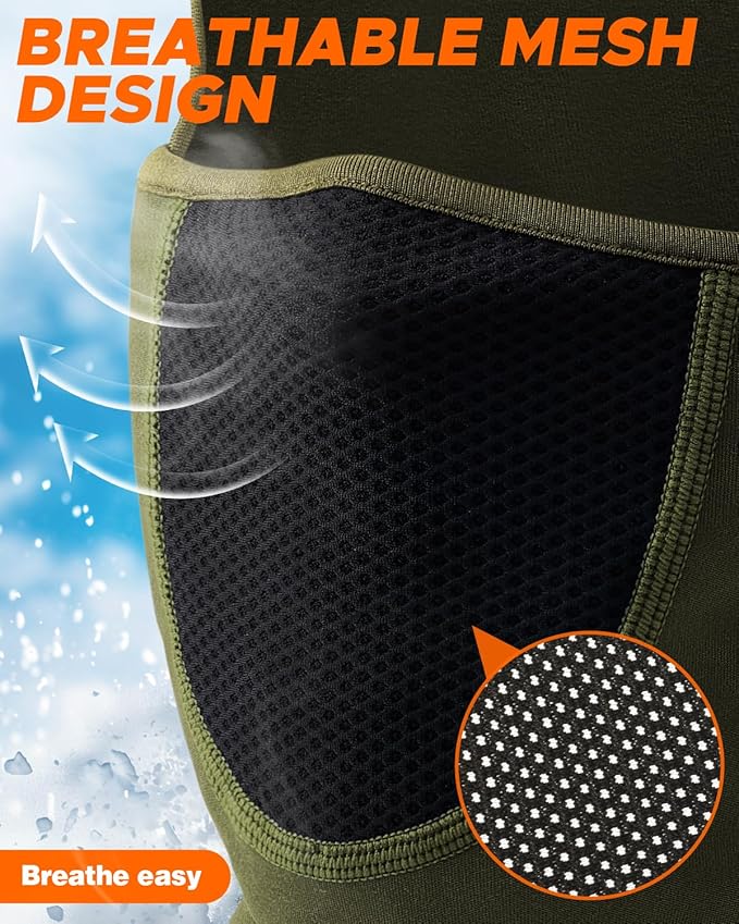 Balaclava Face Ski Mask with Movable Deisgn for Men Women-Fleece Winter Face Covering for Cold Weather Skiing Outdoor Work