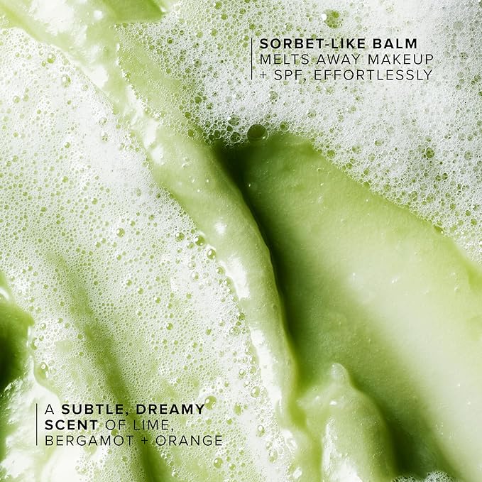 Farmacy Makeup Remover Cleansing Balm - Green Clean Waterproof Makeup Remover Balm + Oil Cleanser for Face - Gently Melts Make Up + SPF - Hydrates + Softens Skin with Super Greens + Papaya (200ml)